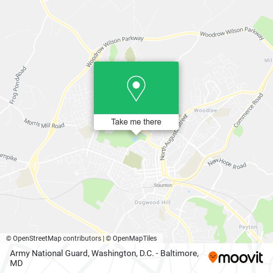 Mapa de Army National Guard