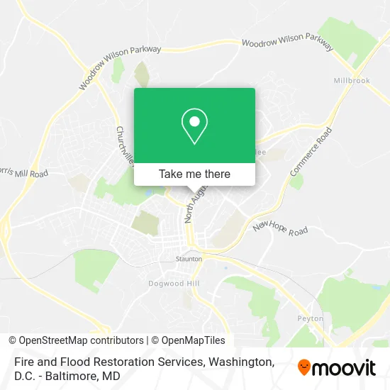 Fire and Flood Restoration Services map