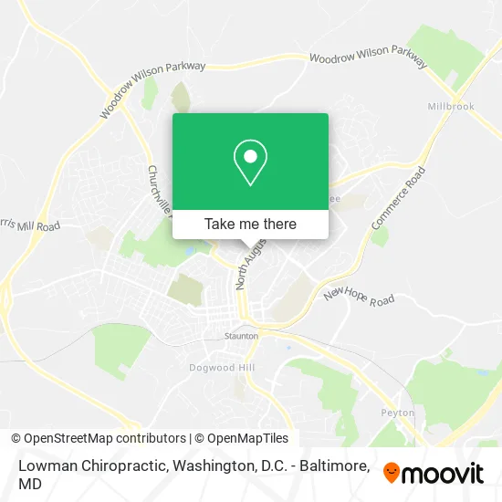 Lowman Chiropractic map