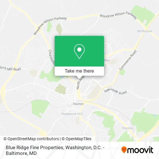 Blue Ridge Fine Properties map