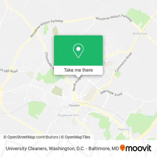 University Cleaners map