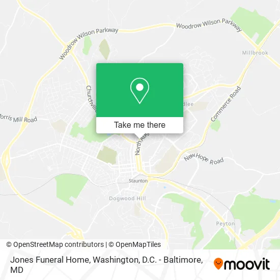 Jones Funeral Home map