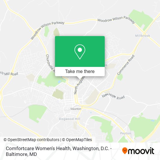 Mapa de Comfortcare Women's Health