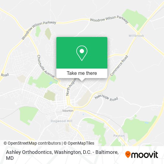Ashley Orthodontics map