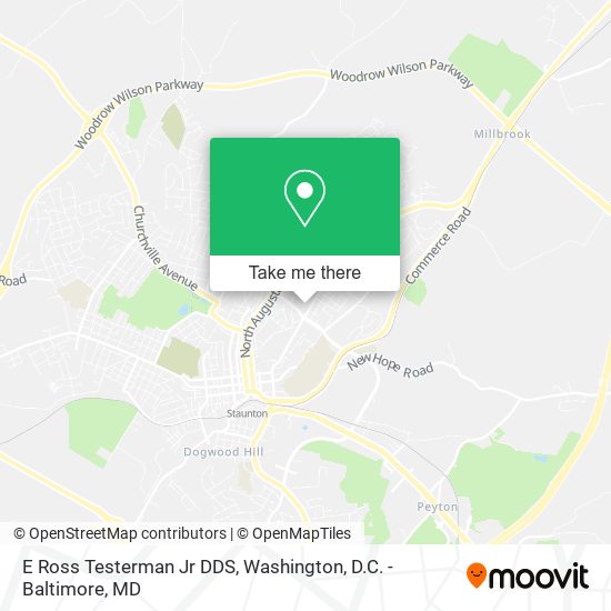 E Ross Testerman Jr DDS map