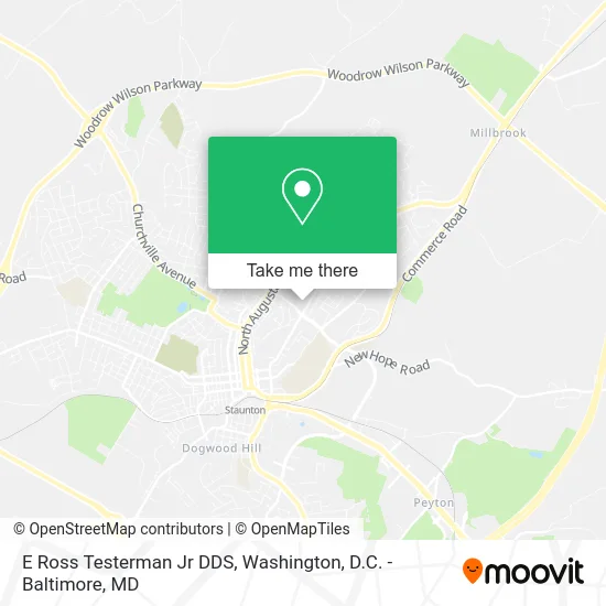 E Ross Testerman Jr DDS map