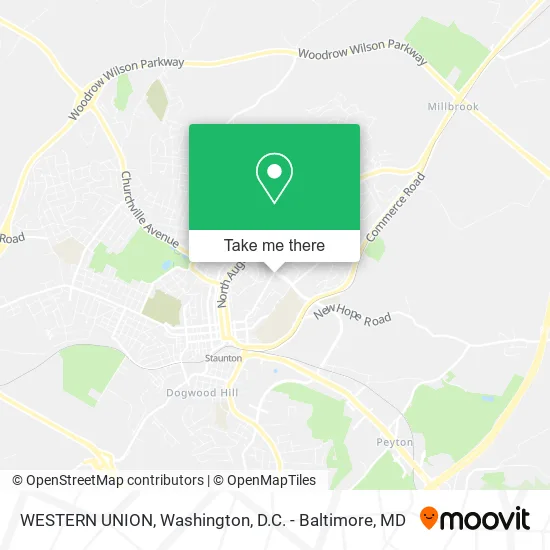 WESTERN UNION map