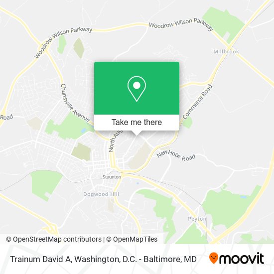 Trainum David A map