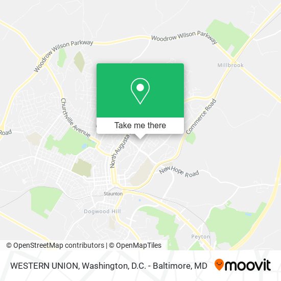 WESTERN UNION map