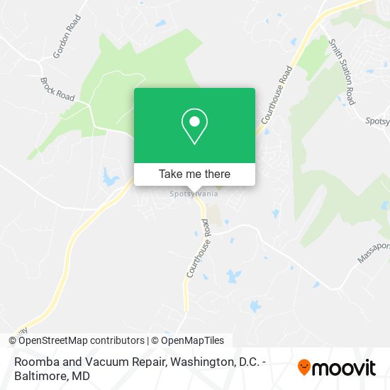 Roomba and Vacuum Repair map