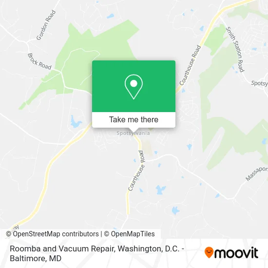 Roomba and Vacuum Repair map