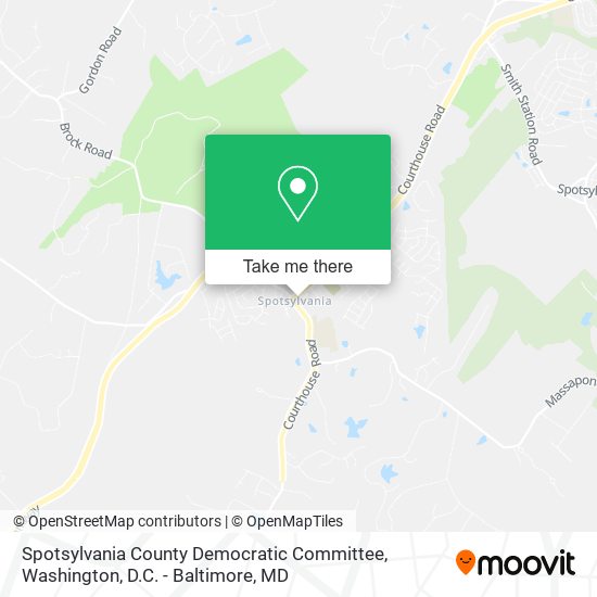 Spotsylvania County Democratic Committee map