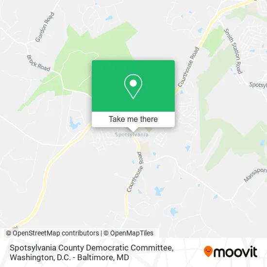 Spotsylvania County Democratic Committee map