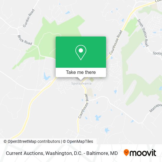 Mapa de Current Auctions