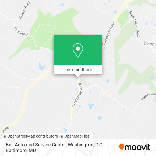 Mapa de Ball Auto and Service Center