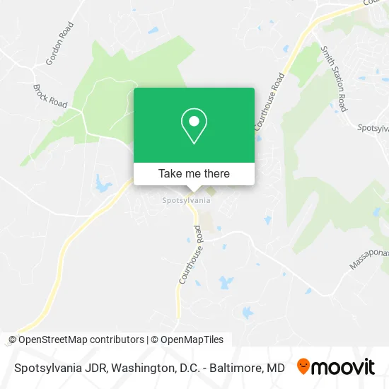 Spotsylvania JDR map