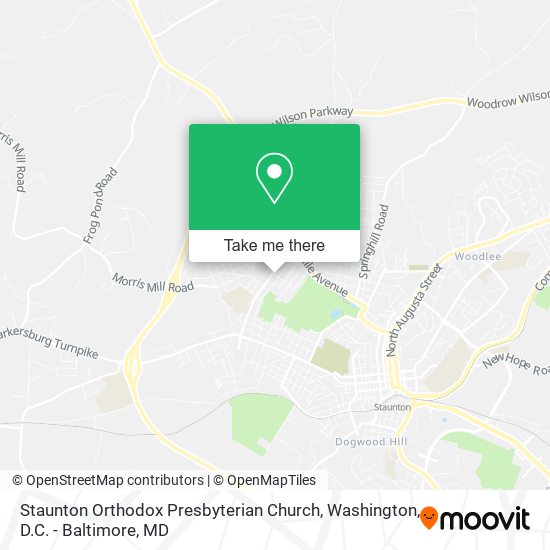 Mapa de Staunton Orthodox Presbyterian Church