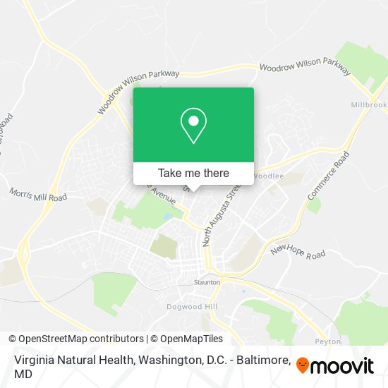 Mapa de Virginia Natural Health