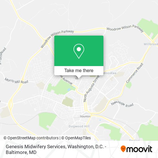 Mapa de Genesis Midwifery Services