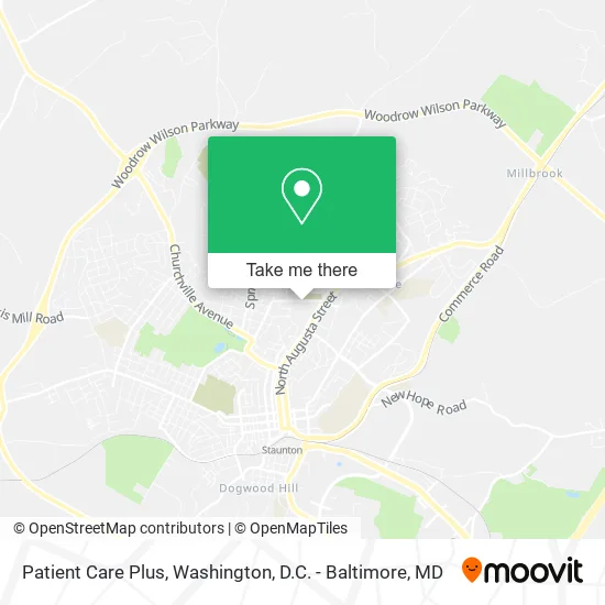 Patient Care Plus map