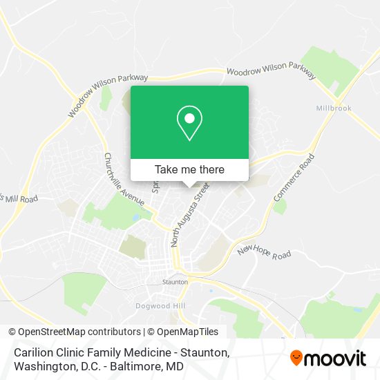 Mapa de Carilion Clinic Family Medicine - Staunton
