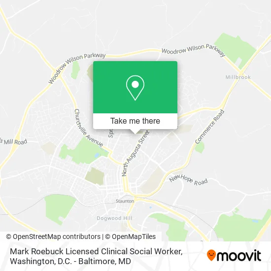 Mark Roebuck Licensed Clinical Social Worker map