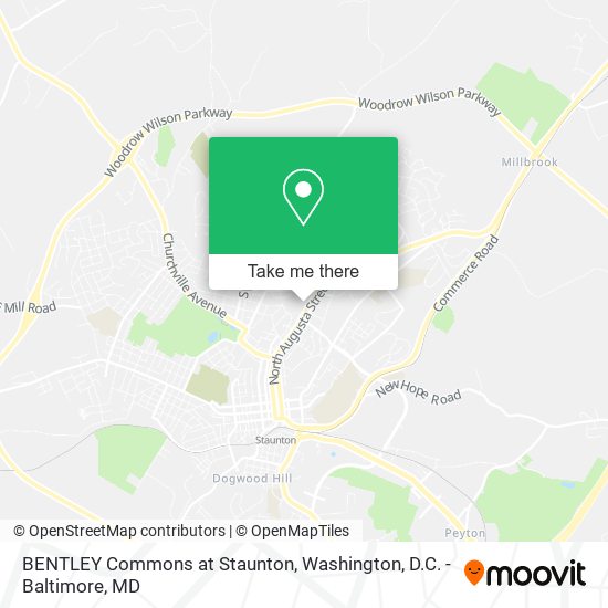 BENTLEY Commons at Staunton map