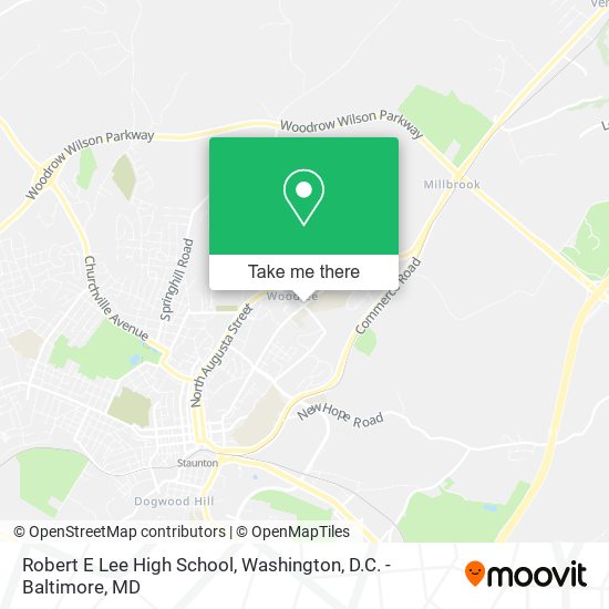Robert E Lee High School map