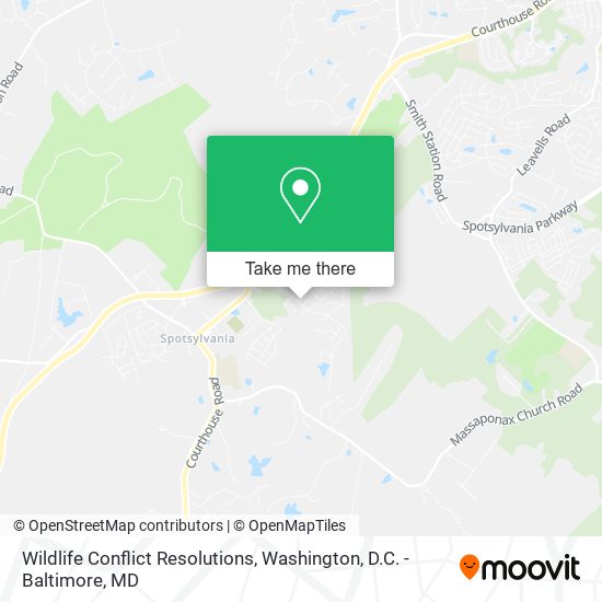Wildlife Conflict Resolutions map