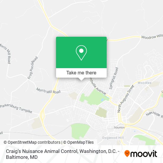 Craig's Nuisance Animal Control map