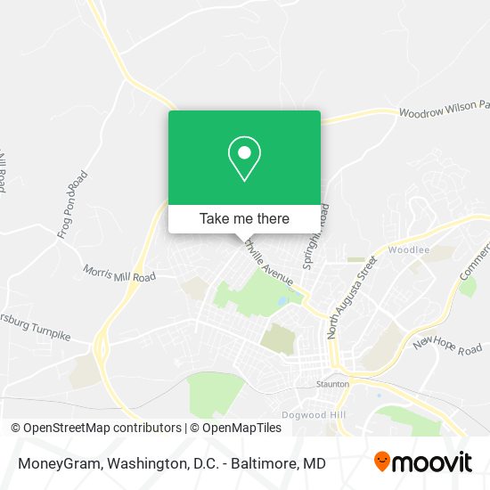 Mapa de MoneyGram