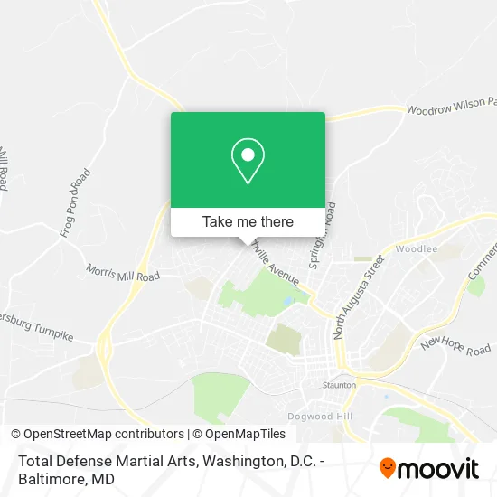 Total Defense Martial Arts map