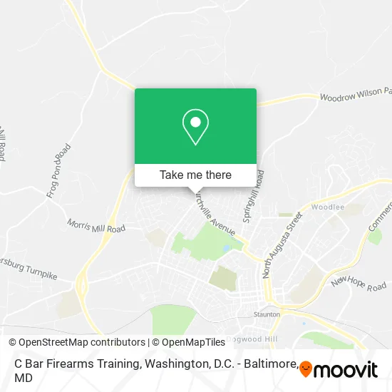 C Bar Firearms Training map
