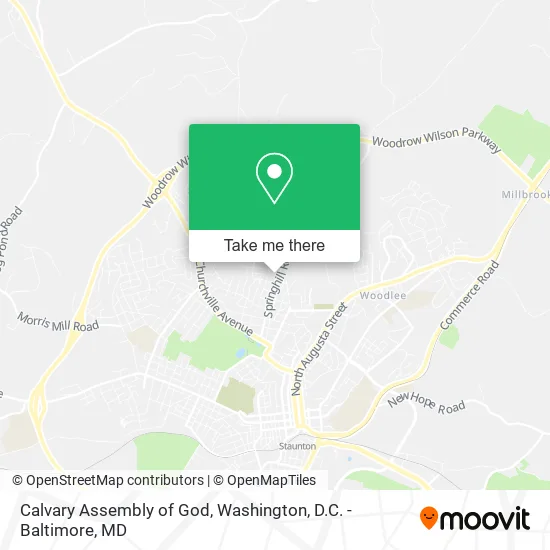 Calvary Assembly of God map