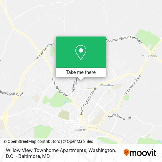 Willow View Townhome Apartments map