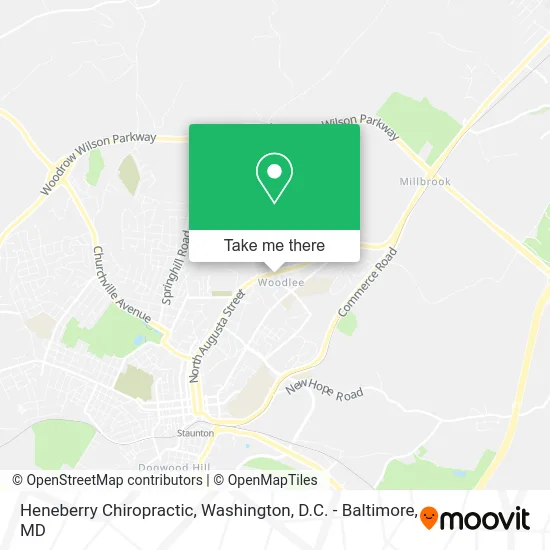 Heneberry Chiropractic map