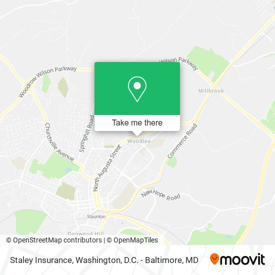 Staley Insurance map