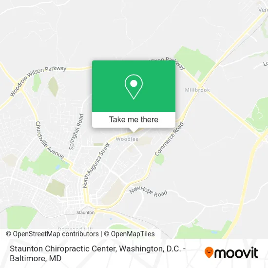 Staunton Chiropractic Center map