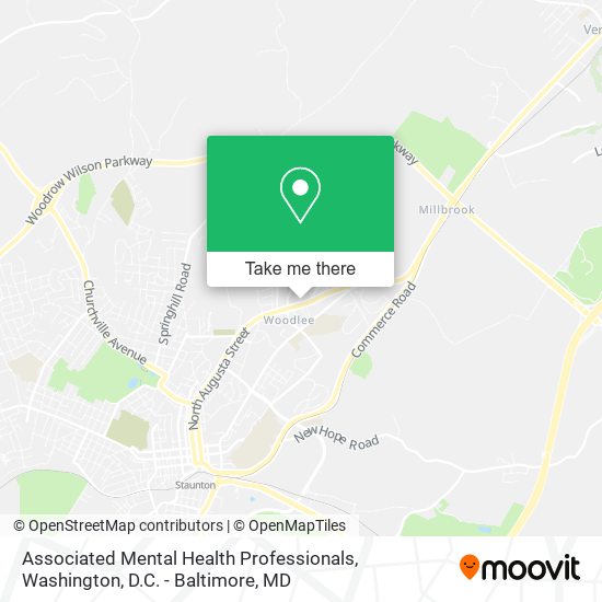 Associated Mental Health Professionals map