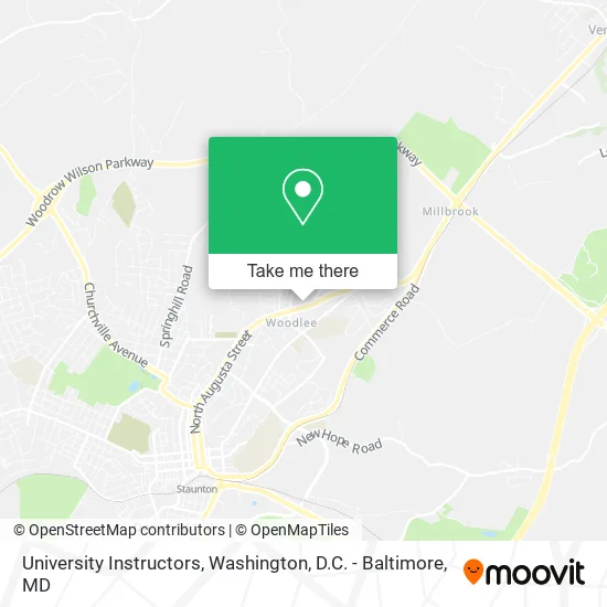 University Instructors map