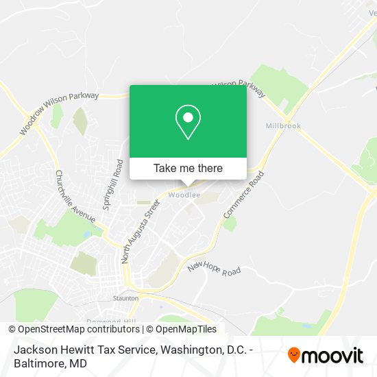 Jackson Hewitt Tax Service map