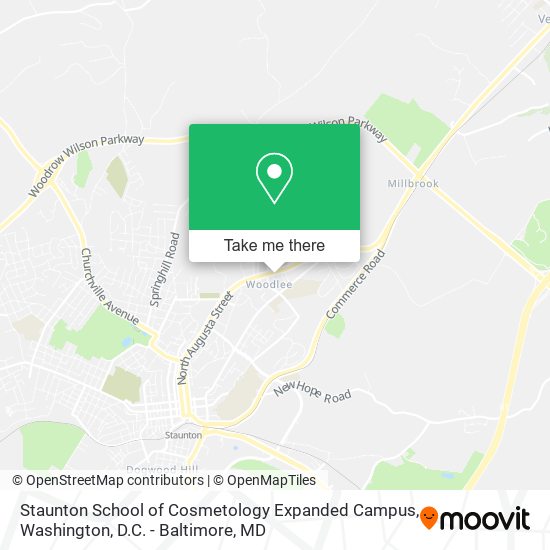 Mapa de Staunton School of Cosmetology Expanded Campus