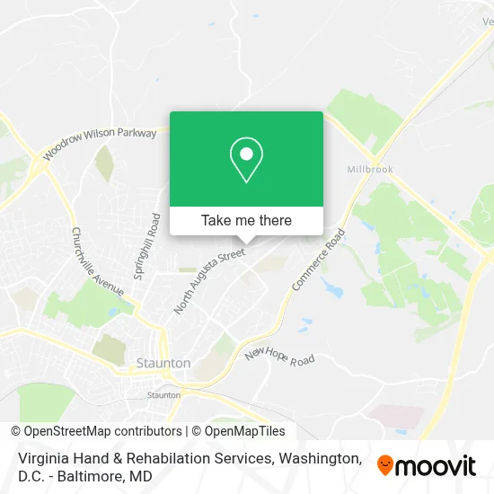 Virginia Hand & Rehabilation Services map