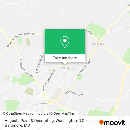 Augusta Paint & Decorating map