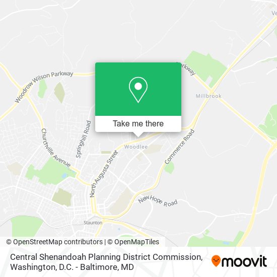 Central Shenandoah Planning District Commission map