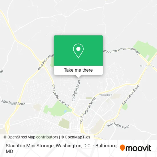 Staunton Mini Storage map