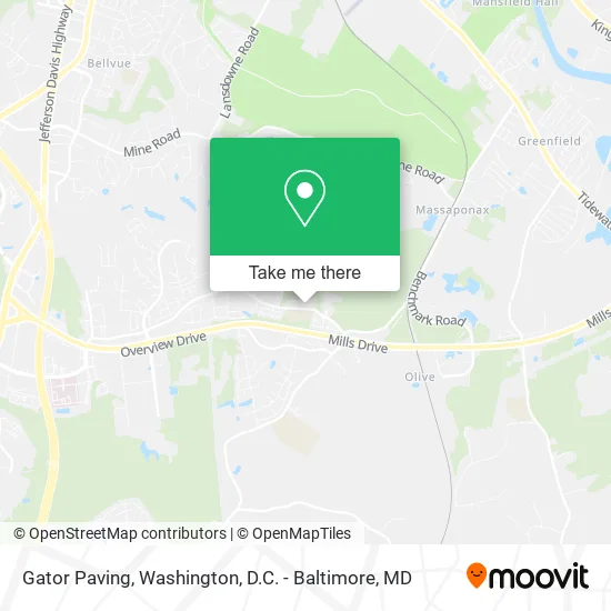 Gator Paving map