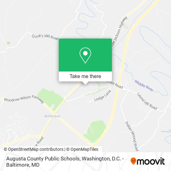 Augusta County Public Schools map