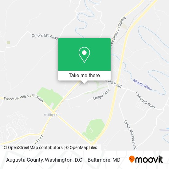 Augusta County map
