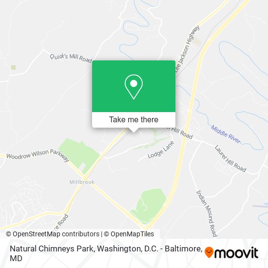 Mapa de Natural Chimneys Park